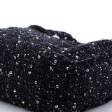 Pearl Drawstring Bag Sequin Embellished Tweed