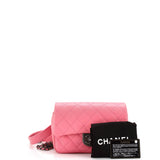 Double Carry Chain Waist Bag Quilted Goatskin Small