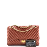 Reissue 2.55 Flap Bag Chevron Metallic Aged Calfskin 226