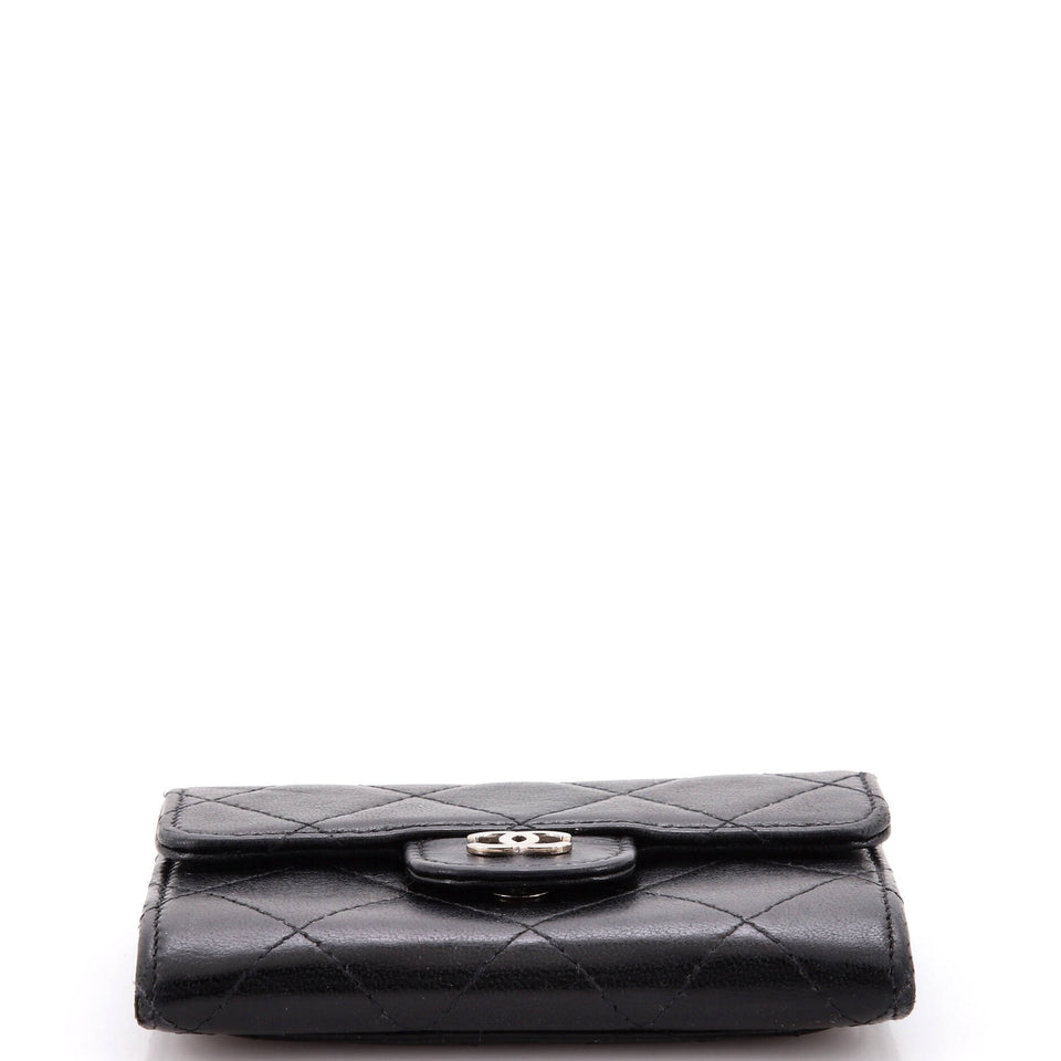 Classic Flap Card Case Quilted Lambskin