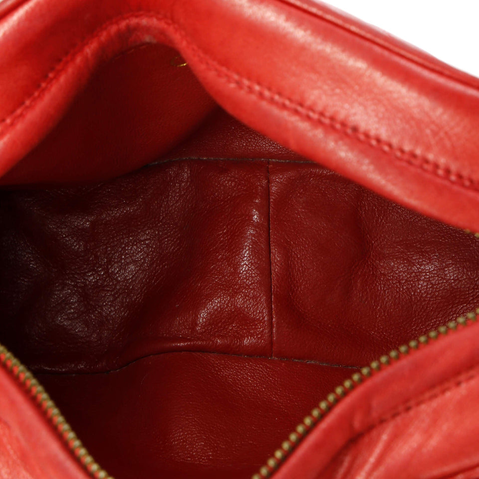 Vintage Diamond CC Camera Bag Quilted Leather Small