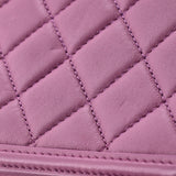 Filigree Vanity Case Quilted Lambskin with Chain Detail Small