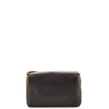Straight Lines Flap Bag Quilted Calfskin Small