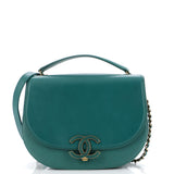 Coco Curve Flap Messenger Calfskin and Quilted Goatskin Medium