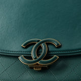 Coco Curve Flap Messenger Calfskin and Quilted Goatskin Medium