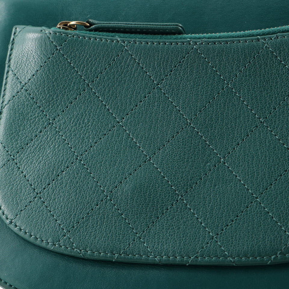 Coco Curve Flap Messenger Calfskin and Quilted Goatskin Medium