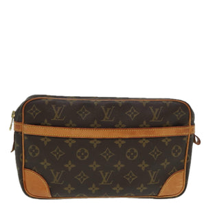 Louis Vuitton Compiegne 28  Canvas Clutch Bag