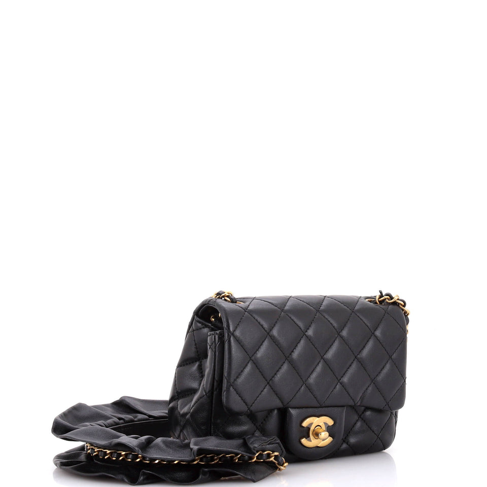 Romance Square Flap Bag Quilted Lambskin Mini