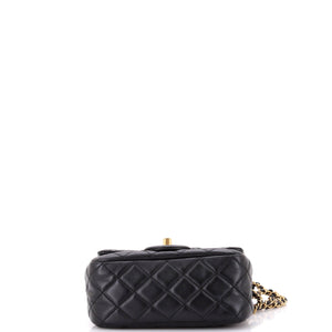 Romance Square Flap Bag Quilted Lambskin Mini