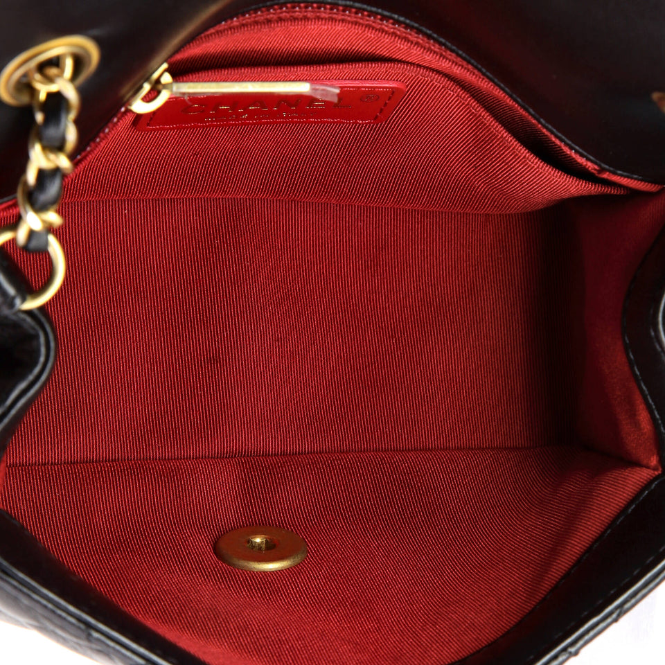 Romance Square Flap Bag Quilted Lambskin Mini