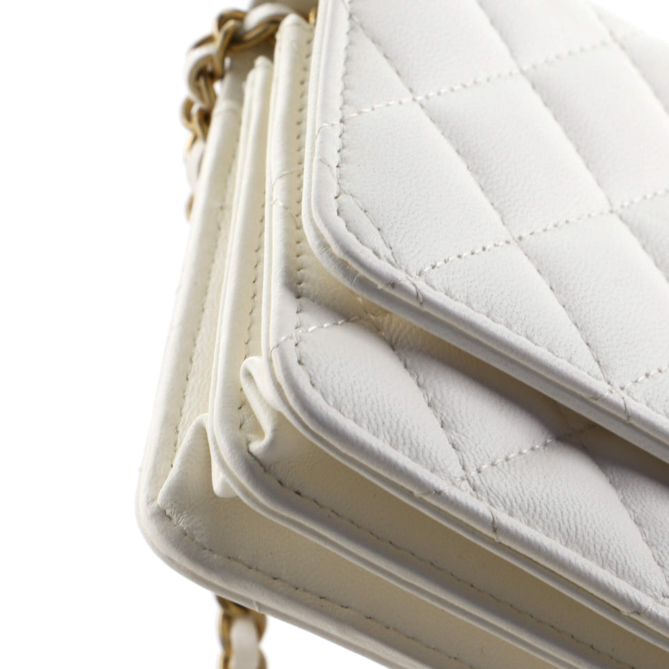 Romance Wallet on Chain Quilted Lambskin Mini