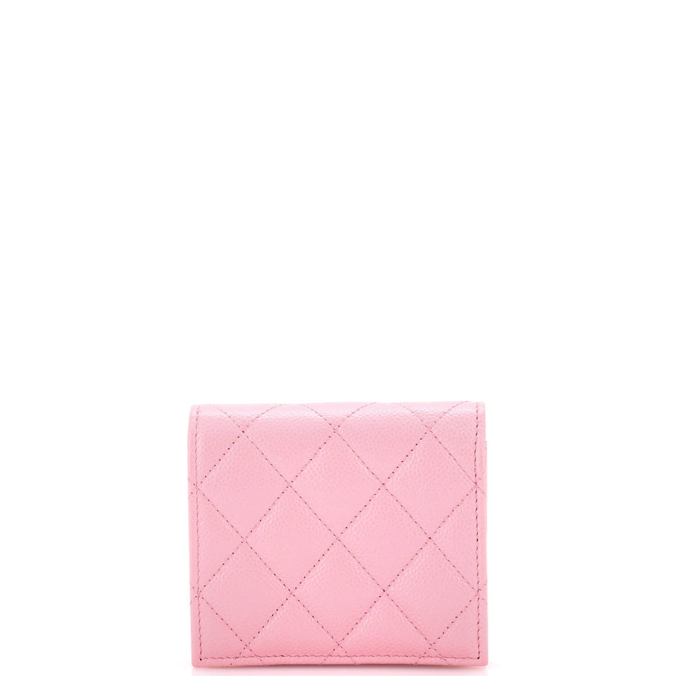 Multichain CC Bifold Wallet Quilted Caviar Compact