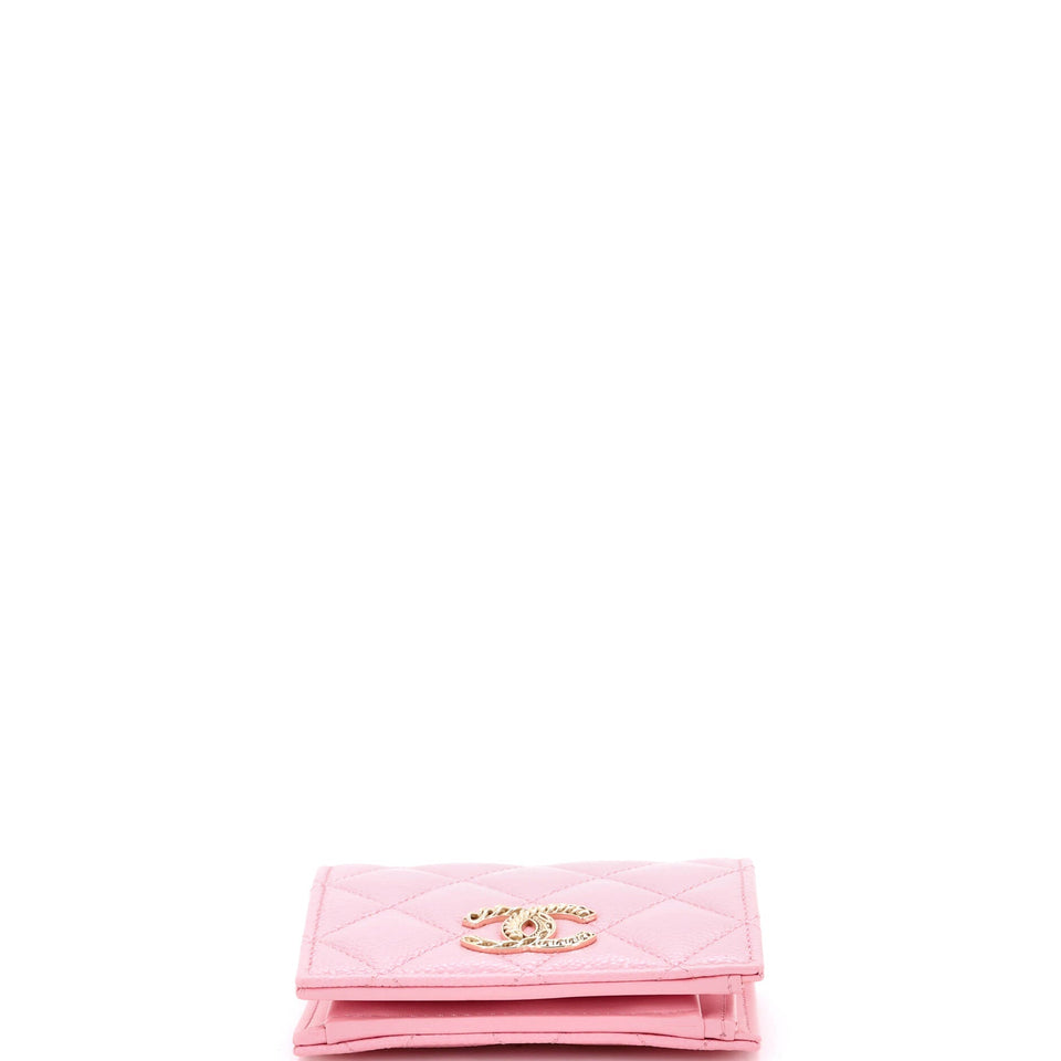 Multichain CC Bifold Wallet Quilted Caviar Compact
