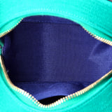 Filigree Round Clutch with Chain Quilted Jersey with Lambskin Mini