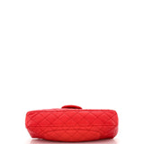 Classic Single Flap Bag Quilted Caviar East West