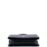 Boy Flap Bag Quilted Caviar New Medium