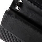 So Black Reissue 2.55 Flap Bag Chevron Aged Calfskin 226