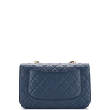 Chain Handle CC Flap Bag Quilted Caviar with Studded Detail Large