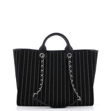 Deauville Tote Pinstripe Cotton Medium