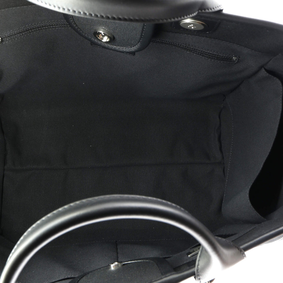 Deauville Tote Pinstripe Cotton Medium