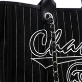 Deauville Tote Pinstripe Cotton Medium