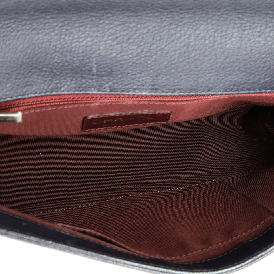 Boy Flap Bag Quilted Goatskin with Patent New Medium