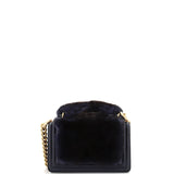 Top Handle Boy Flap Bag Fur Small