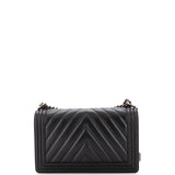 Boy Flap Bag Chevron Calfskin New Medium