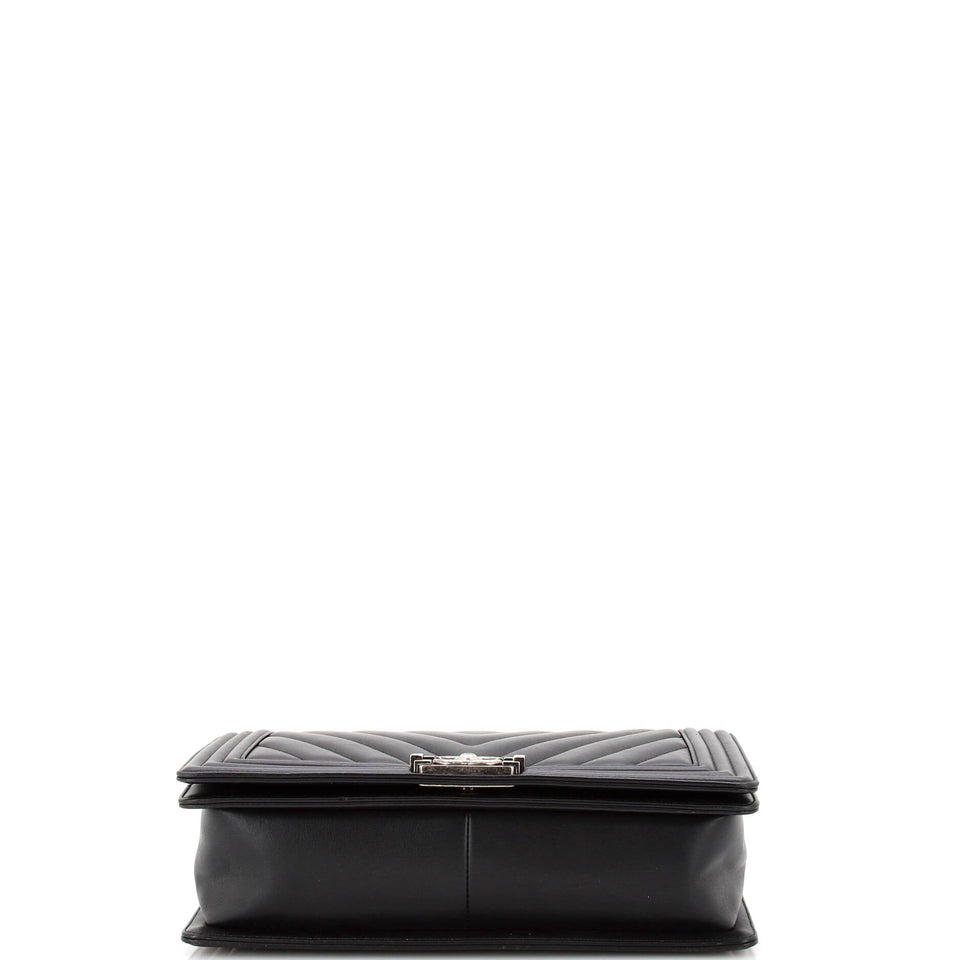 Boy Flap Bag Chevron Calfskin New Medium