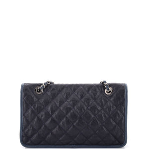 French Riviera Flap Bag Quilted Caviar Medium