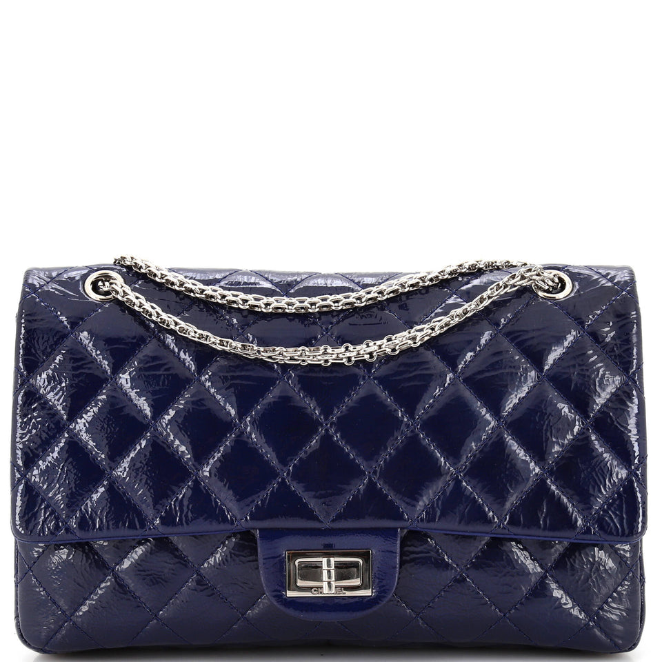 Reissue 2.55 Flap Bag Quilted Crinkled Patent 227