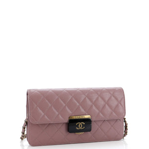 Beauty Lock Flap Bag Quilted Sheepskin Medium