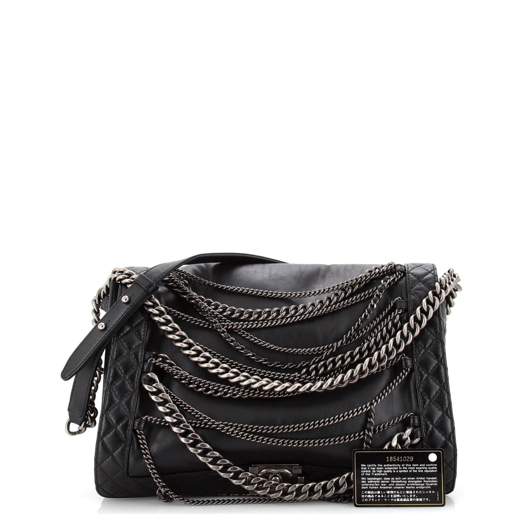 Boy Flap Bag Enchained Lambskin XL