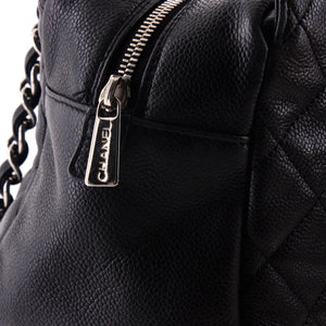 Petite Timeless Tote Quilted Caviar