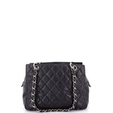 Petite Timeless Tote Quilted Caviar