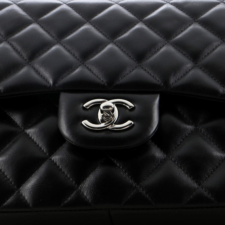 Classic Double Flap Bag Quilted Lambskin Jumbo