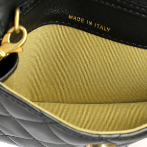 Pearl Crush Flap Clutch with Chain Quilted Lambskin Mini