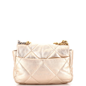 19 Flap Bag Quilted Leather Medium