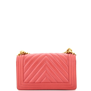 Boy Flap Bag Chevron Calfskin Old Medium