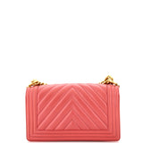 Boy Flap Bag Chevron Calfskin Old Medium