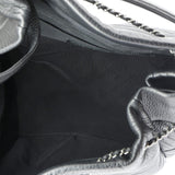 CC Chain Drawstring Bucket Bag Chevron Sheepskin Medium