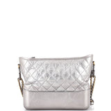 Gabrielle Hobo Quilted Metallic Aged Calfskin Medium