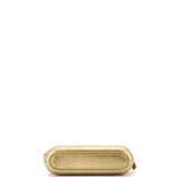 Gabrielle Double Zip Clutch with Chain Quilted Aged Calfskin