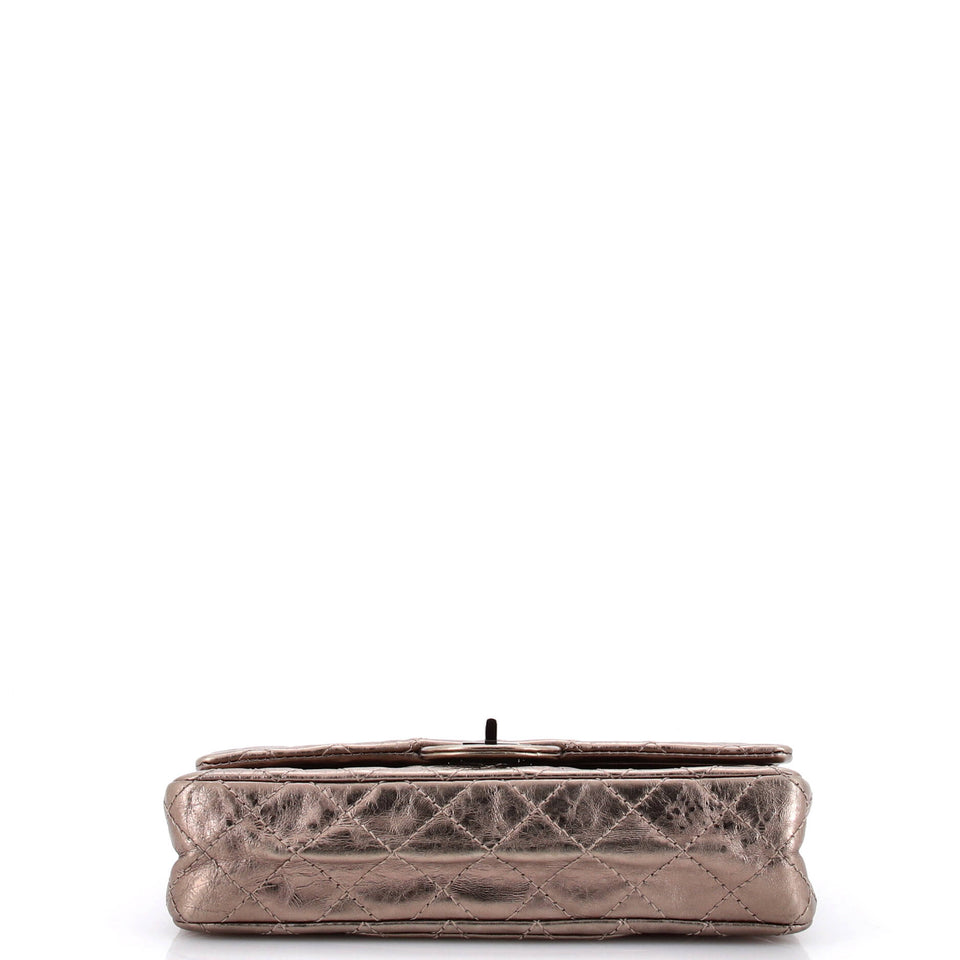 Reissue 2.55 Flap Bag Quilted Metallic Aged Calfskin 225