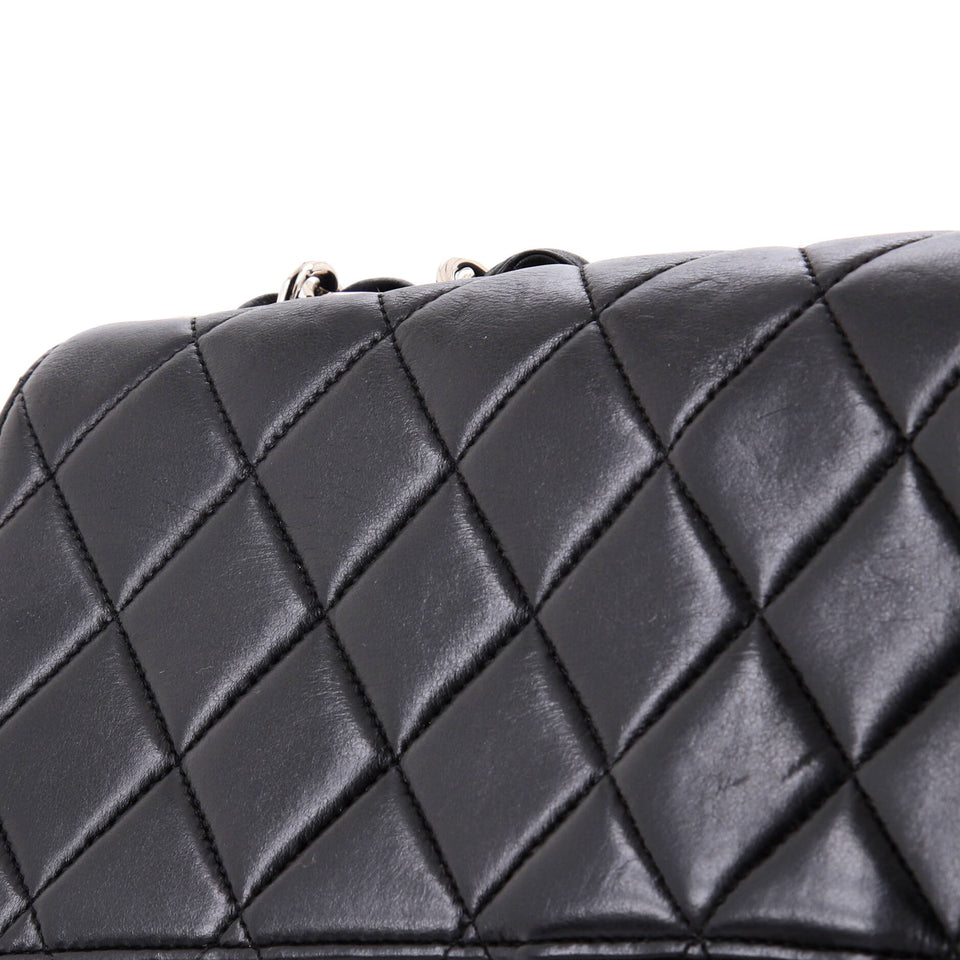 Vintage Square Classic Single Flap Bag Quilted Lambskin Jumbo