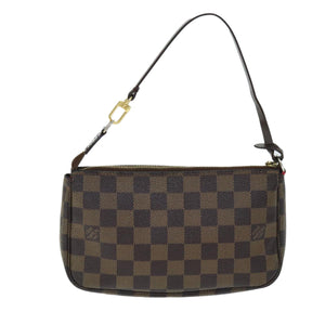 Louis Vuitton Pochette Accessoire  Canvas Clutch Bag