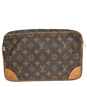 Louis Vuitton Compiegne 28  Canvas Clutch Bag