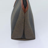 Fendi Pequin  Canvas Clutch Bag