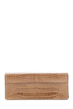Prada Brown Embossed Box Clutch