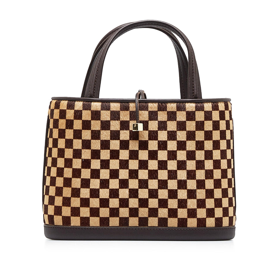 LOUIS VUITTON Damier Sauvage Impala Handbag